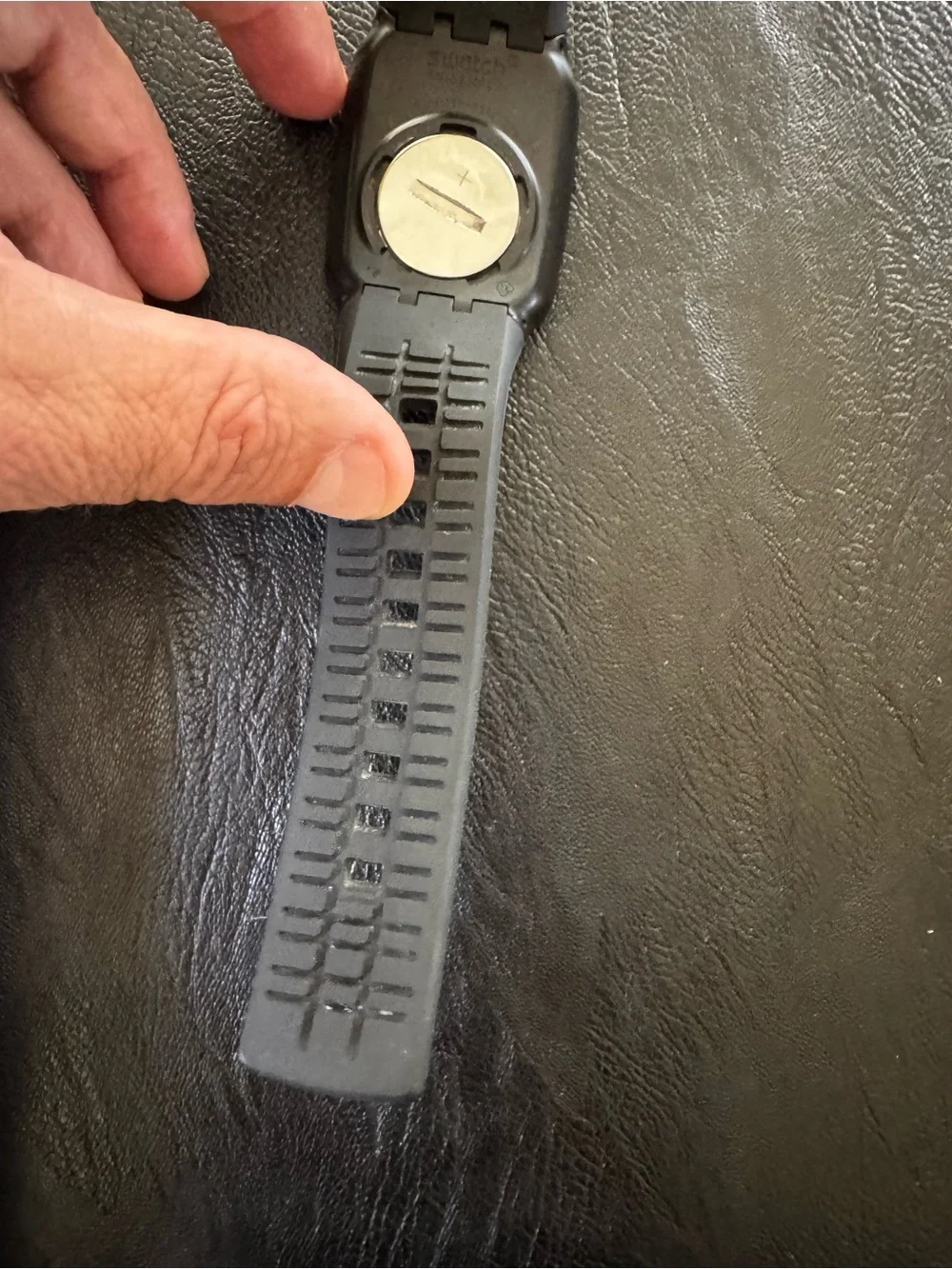 Swatch Touch Camouflage Digital Silicone Smartwatch - Gray & Green & Yellow